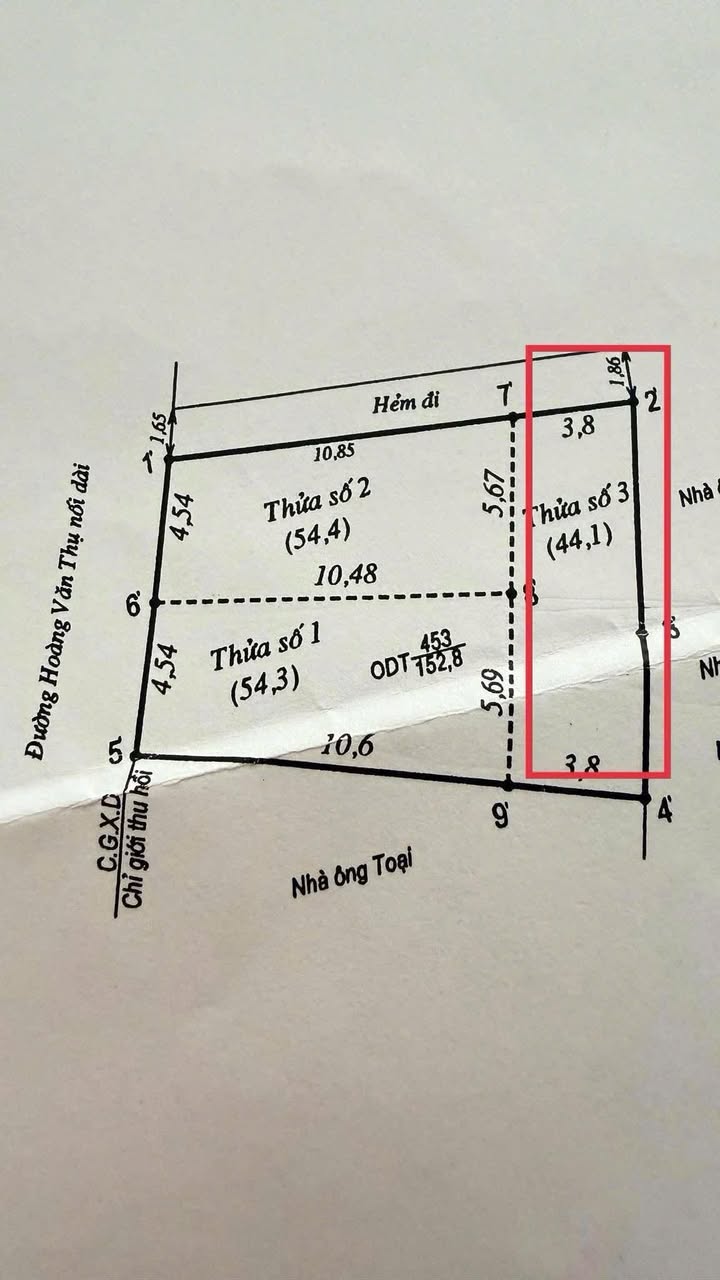 Đất Hoàng Văn Thụ - Phạm Ngũ Lão 44,1m² giá 2,65 tỷ - Cơ hội đầu tư tuyệt vời!