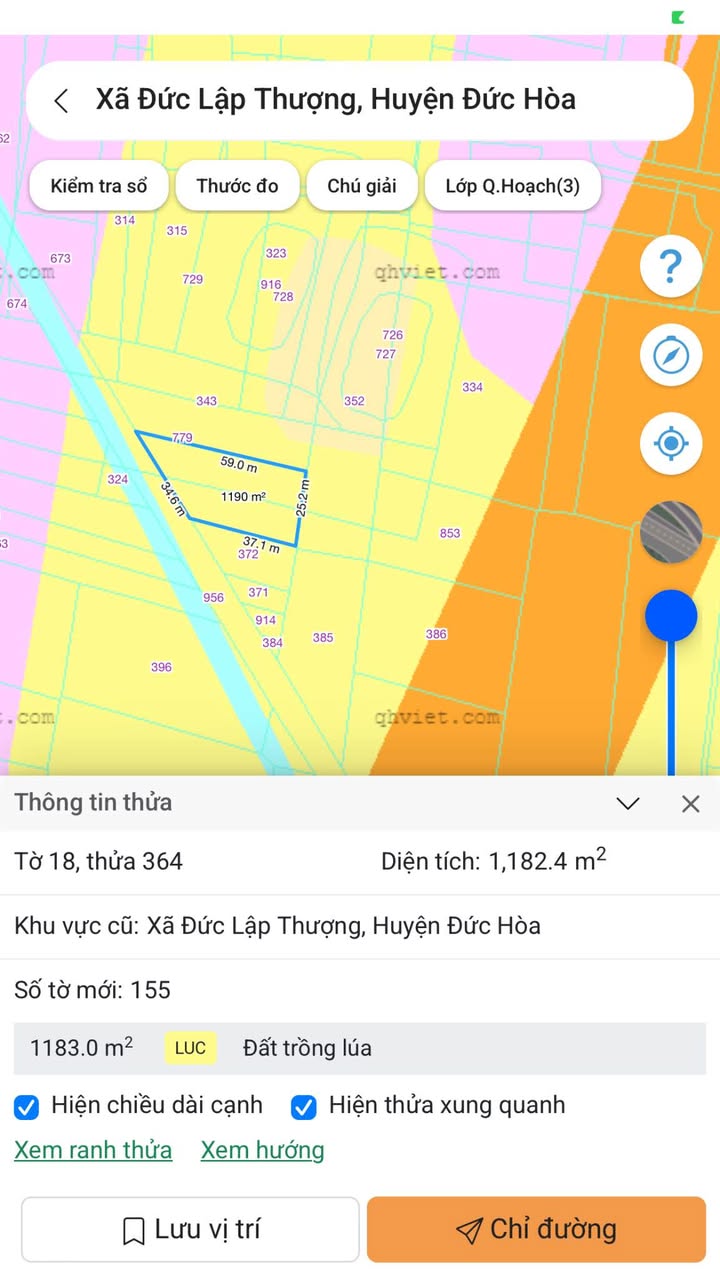 Đất nền 3000m² tại Huyện Bến Lức - Sổ đỏ chính chủ, giá 1.6 tỷ!