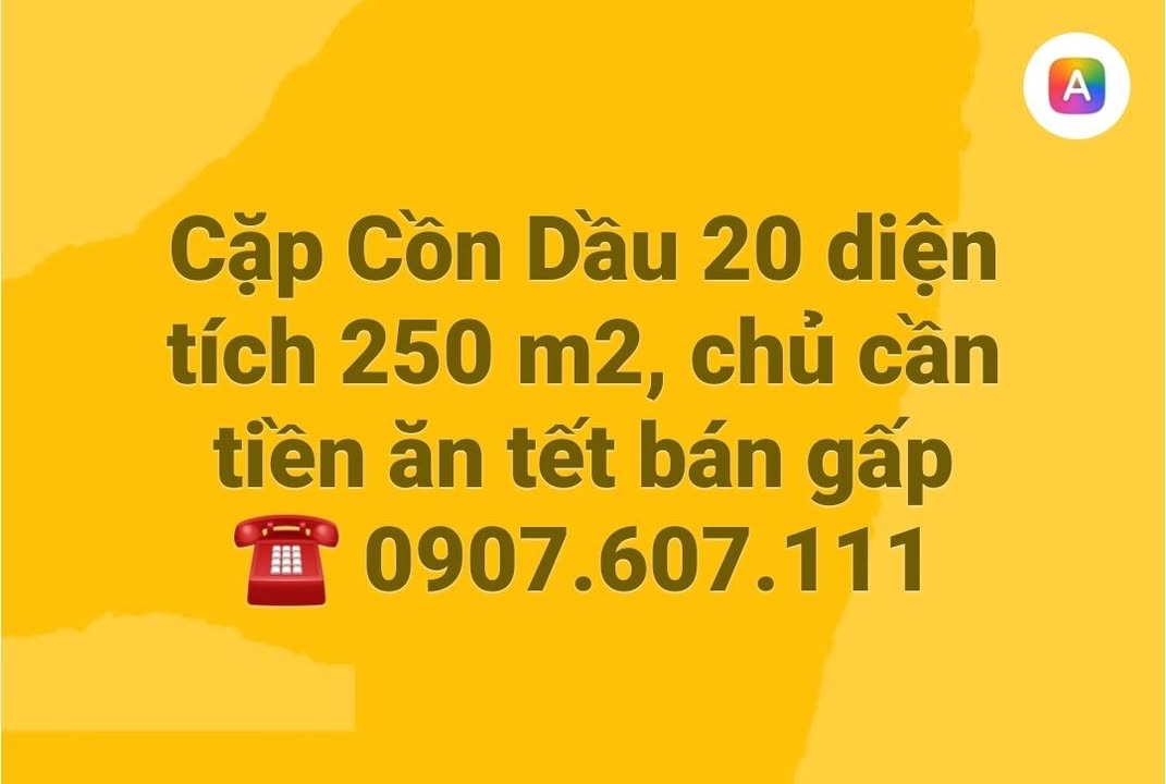 Đất nền Cồn Dầu 20, Đà Nẵng 250m² - Bán gấp, giá thỏa thuận!