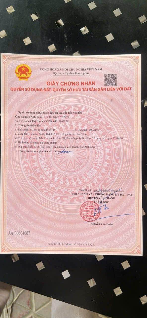 Đất thổ cư Diễn Thịnh 500m² giá 1 tỷ - Đầu tư sinh lời ngay!