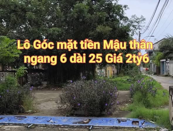 Đất nền góc Mặt tiền đường Mậu Thân, Quận Ninh Kiều, 150m² - Cơ hội đầu tư hấp dẫn!