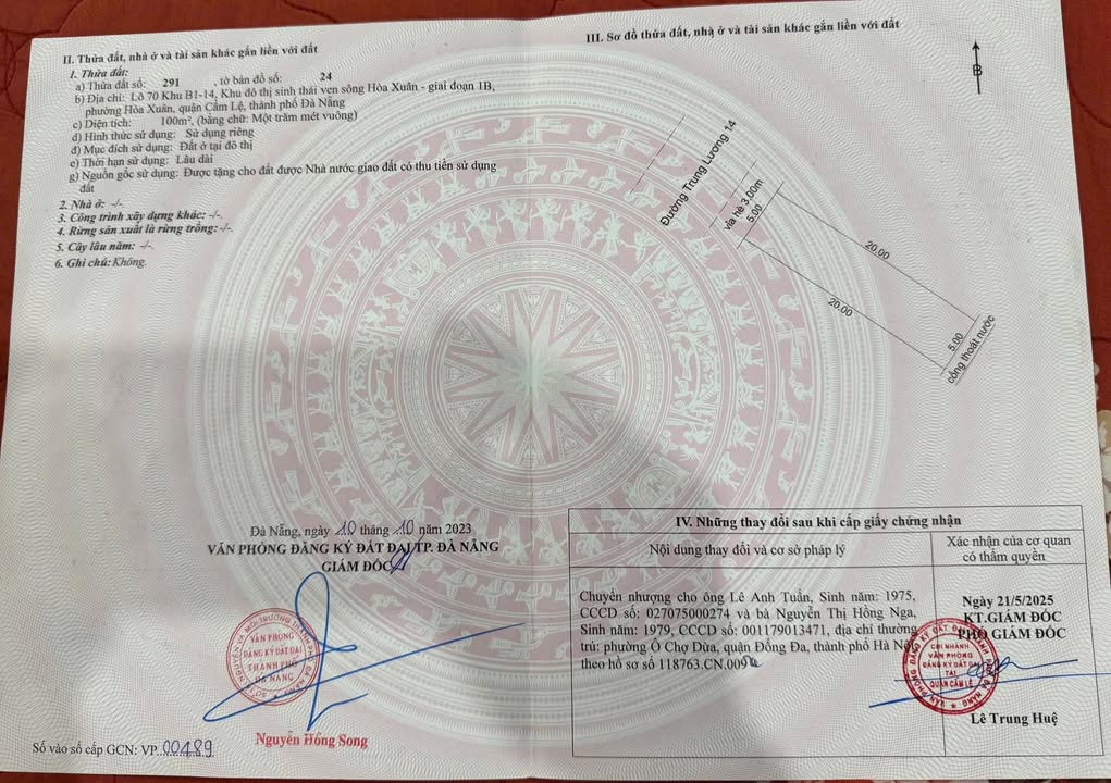 Đất nền 57m² tại Trung Lương 14, Hải Châu, Đà Nẵng chỉ 7.09 tỷ - Cơ hội đầu tư hấp dẫn!