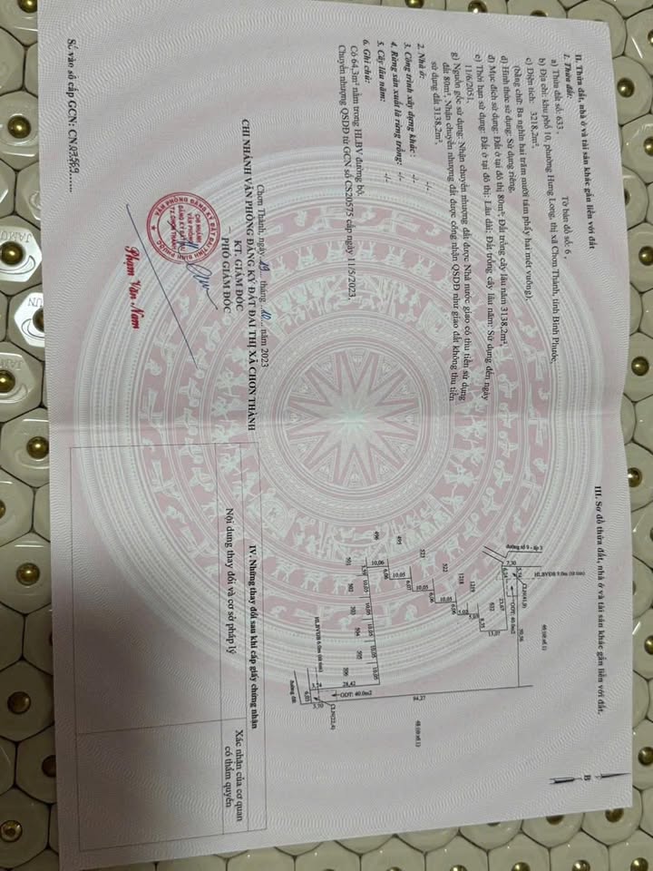 Đất nền 3218m² tại Phường Hưng Long, Chơn Thành giá 1 tỷ - Đầu tư sinh lời ngay!