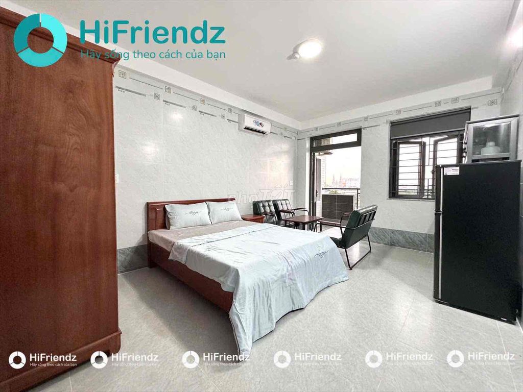 Căn hộ dịch vụ Studio ban công full nội thất tại đường Phan Huy Ích 45m² giá 4.5 triệu - Sẵn sàng vào ở!