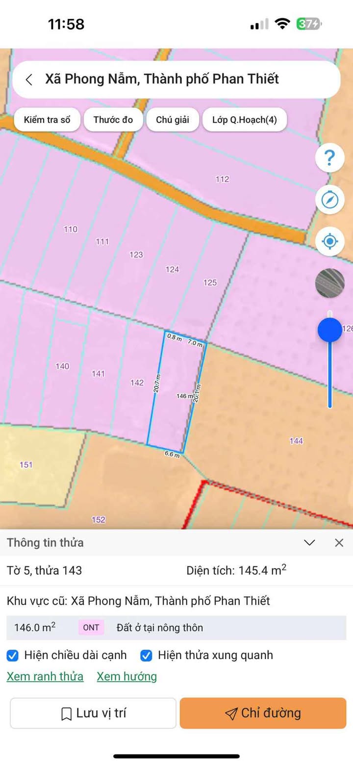 Đất thổ cư Phong Nẫm Phan Thiết 115m² giá 470 triệu - Bán gấp chính chủ!