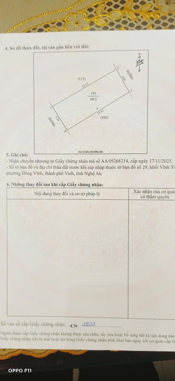 Đất Đông Vĩnh 68,5m² giá 3 tỷ - Gần dự án Eurowindow, 2 mặt tiền!