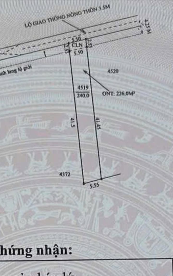 Đất nền 240m² Nhơn Nghĩa - Gần chợ Vàm Xáng - Giá 950 triệu