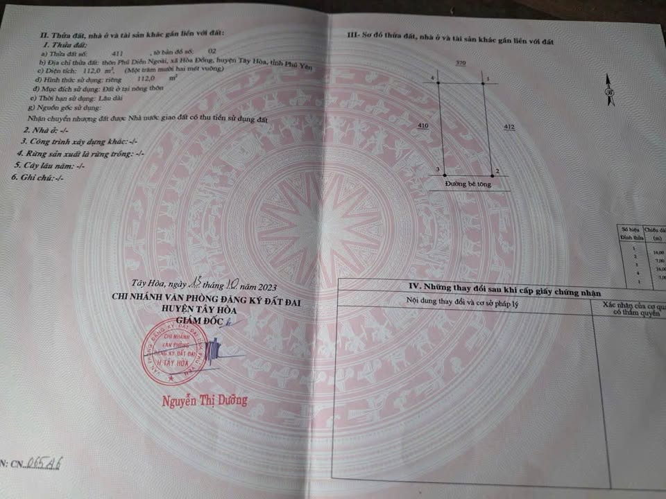 Đất nền Khu đấu giá Phú Diễn Ngoài, Hoà Đồng 112m² - Vị trí đắc địa, giá thương lượng!