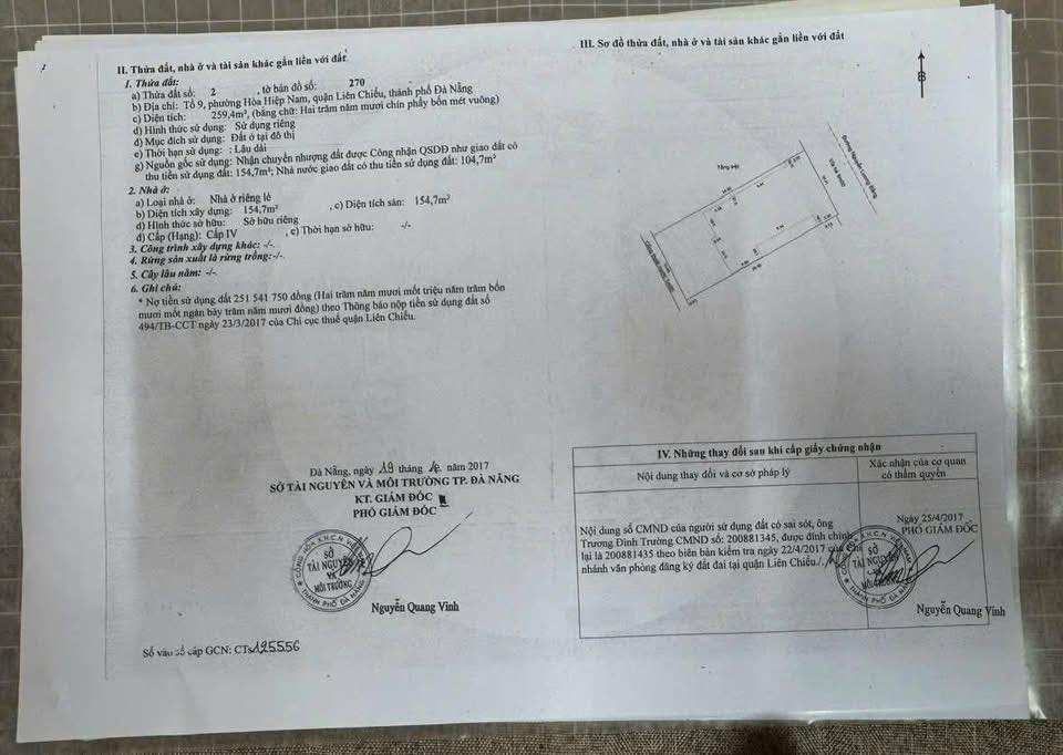 FrontHouse Đường Nguyễn Lương Bằng, Quận Liên Chiểu, 260m² - Giá tốt chỉ 14.04 tỷ!