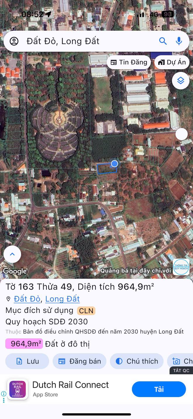 Đất nền tại Thị trấn Đất Đỏ 105m² giá 720 triệu - Sổ đỏ chính chủ sẵn sàng công chứng!