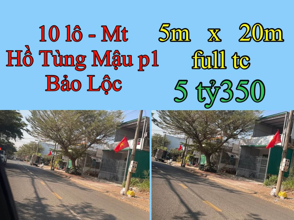 FrontHouse Bảo Lộc 100m² giá 5.35 tỷ - Mặt tiền Hồ Tùng Mậu!