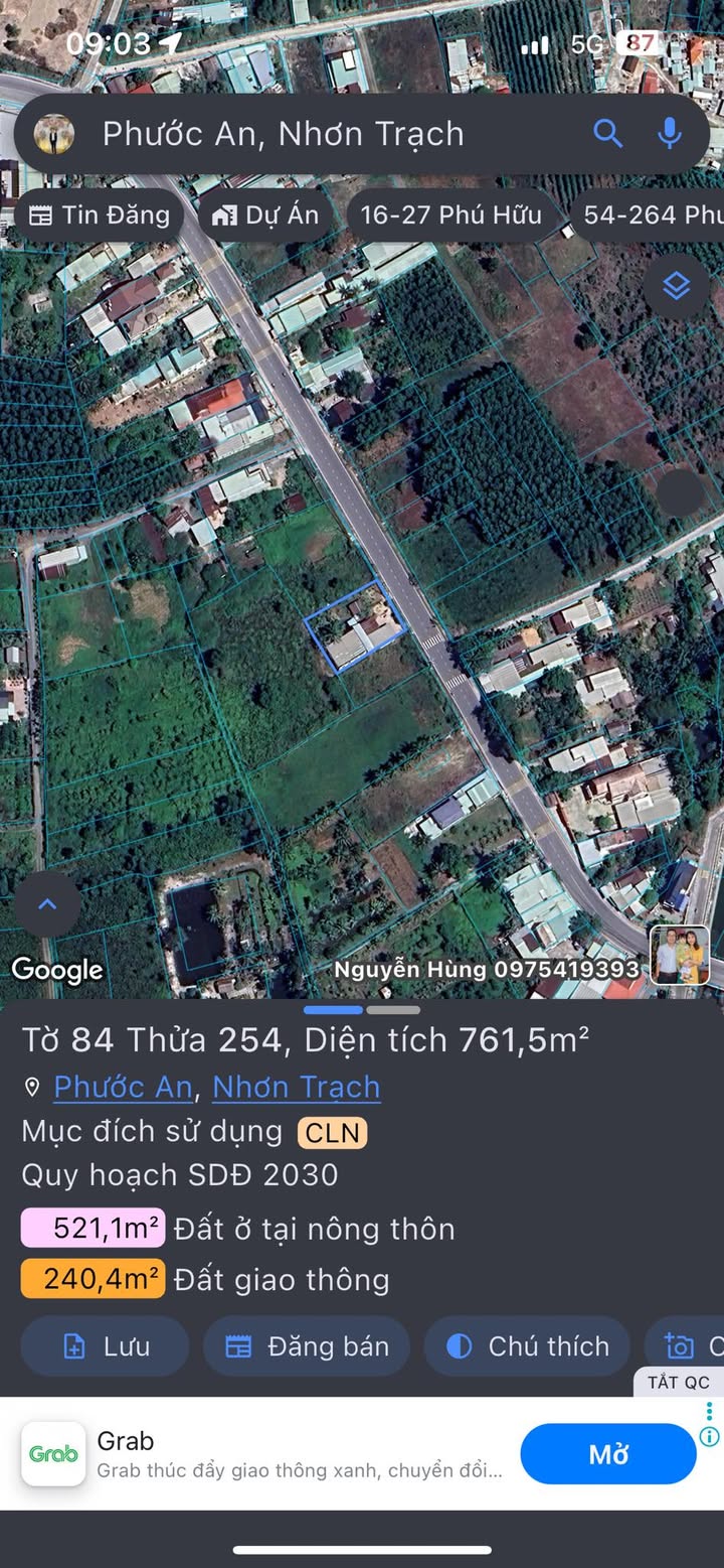 Đất nền 761,5m² tại Huyện Nhơn Trạch - Lô đất đẹp, tiện kinh doanh!