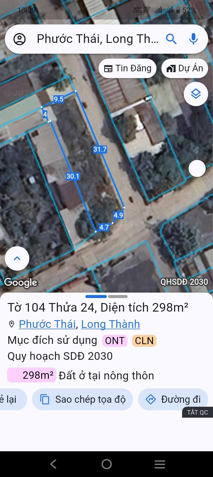 Đất nền 298m² tại Ấp B1, Xã Phước Thái - Sổ hồng riêng, góc 2 mặt tiền chỉ 4.5 tỷ!