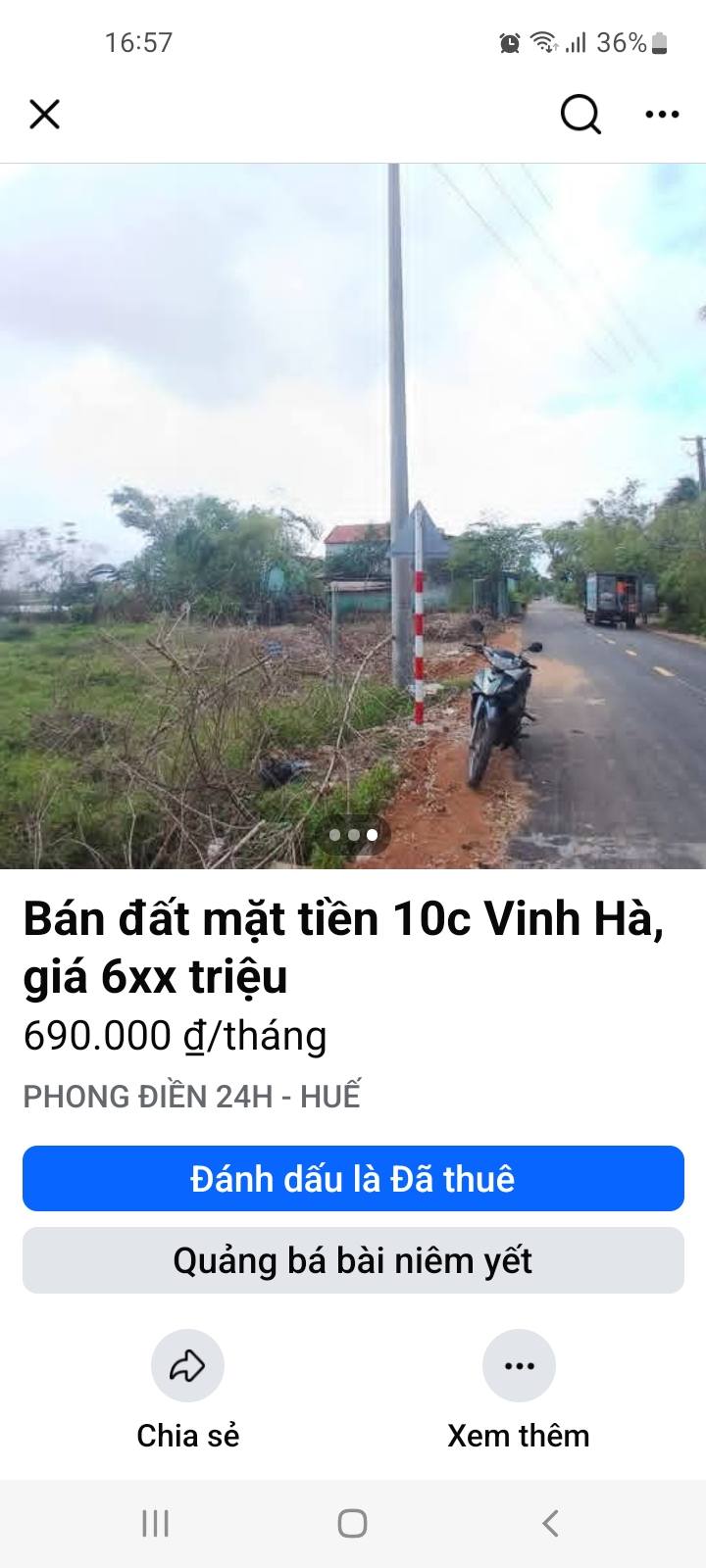 Đất mặt tiền thôn 4, xã Vinh Hà, 165m² giá 690 triệu - Cơ hội đầu tư hấp dẫn!