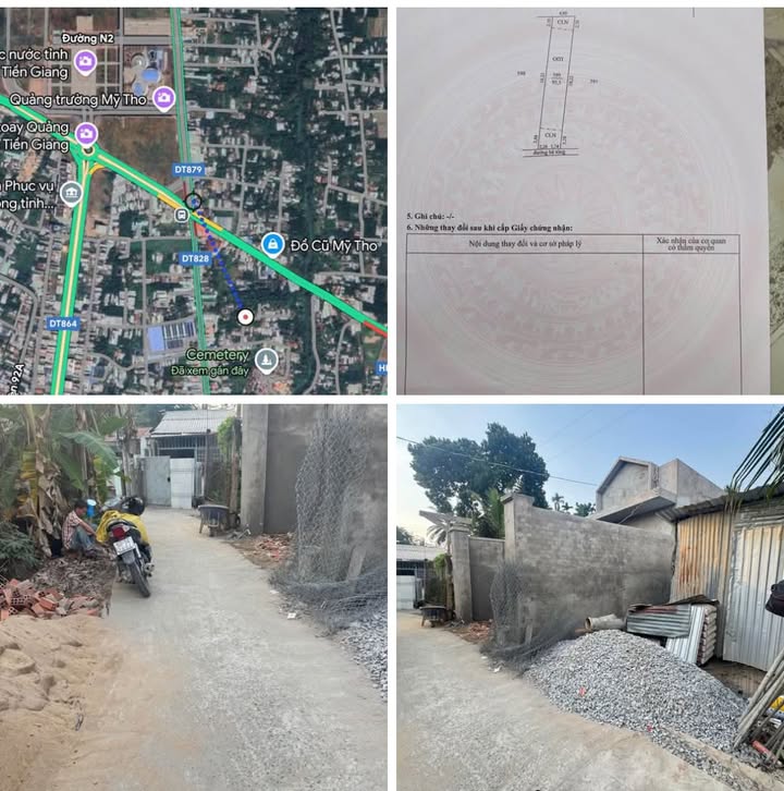 Đất thổ cư tại Mỹ Tho 72m² giá 760 triệu - Sẵn sàng xây dựng ngay!