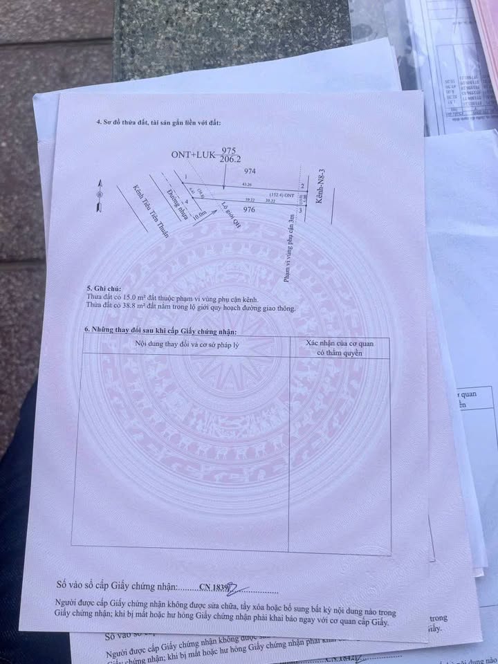 Đất thổ cư 215m² tại Ấp Tân Lập, Tây Ninh - Giá chỉ 470 triệu!