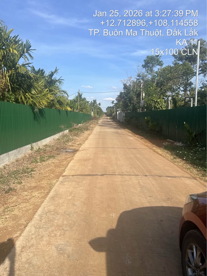 Đất nền 1,5 sào mặt tiền đường K11, phường Tân An, Đắk Lắk - Đầu tư sinh lời tốt!