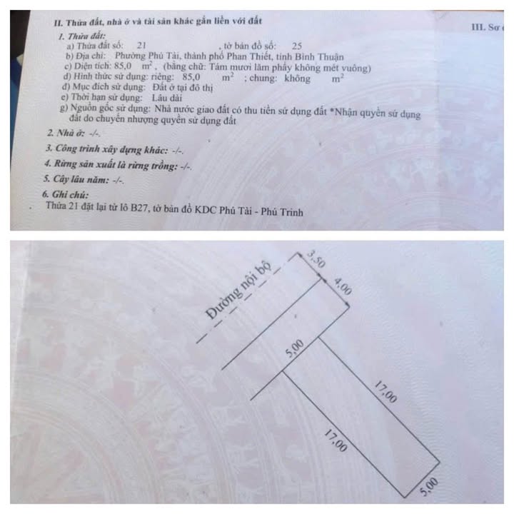 Đất thổ cư KDC Phú Tài - Phú Trinh 85m² giá 2.3 tỷ - Đầu tư sinh lời ngay!