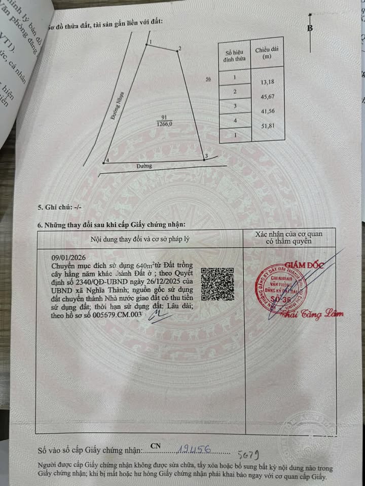 Đất nền Xã Nghĩa Thành, Huyện Châu Đức, 287m² giá 790 triệu - Đầu tư sinh lời ngay!