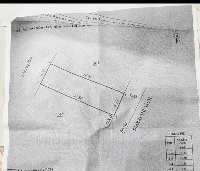 Đất mặt đường Thi Sách, Quy Nhơn 63.8m² giá 5.399 tỷ - Lô kề góc đẹp