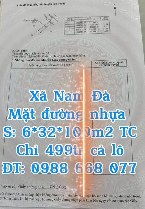Đất thổ cư Nam Hà, Krông Nô 100m² chỉ 499 triệu - Mặt đường nhựa thuận lợi!