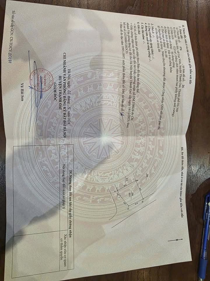 Đất nền thôn Bãi, xã Cao Viên, huyện Thanh Oai, 52m² giá 3 tỷ - Sổ đỏ chính chủ