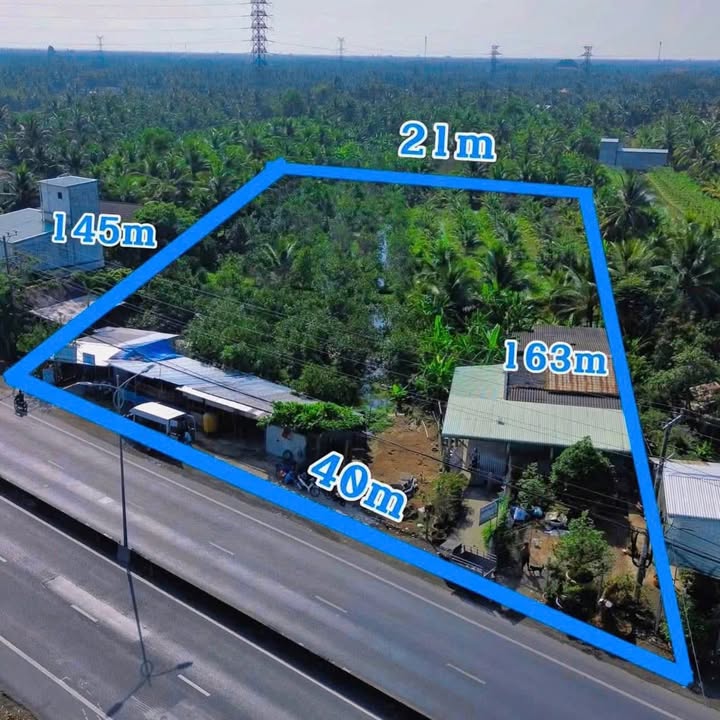 Đất nền 4432m² mặt tiền QL 1A, Châu Thành, Tiền Giang giá 22 tỷ - Cơ hội đầu tư tuyệt vời!