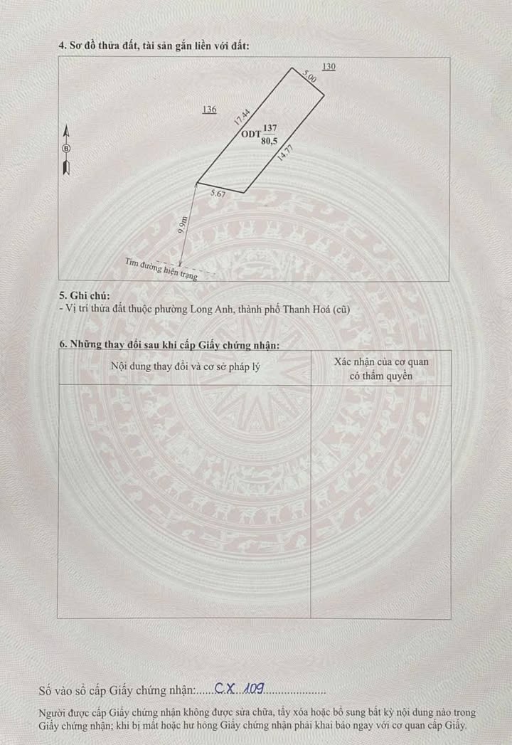 Đất nền đường đôi MB Long Anh, Thanh Hóa 80,5m² - Đầu tư sinh lời hấp dẫn!