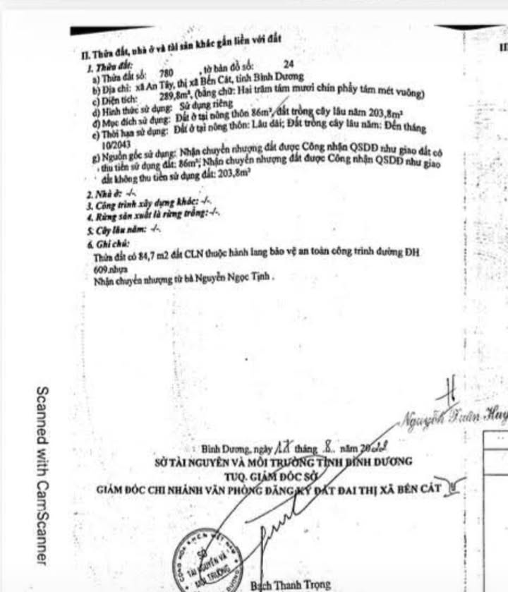 Đất nền Phường An Tây, Bến Cát 289m² - Gần KCN 3/2, Giá Thỏa Thuận!