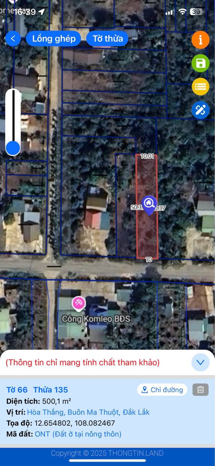 Đất trục chính Komleo, huyện Ea H'Leo, 500m² - Cơ hội đầu tư hiếm có!