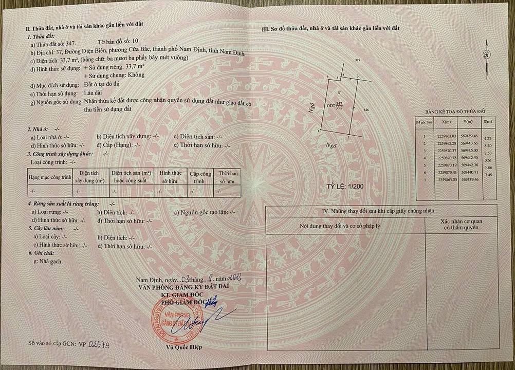 Đất Lô Góc Ngõ 55 Điện Biên, Nam Định 57m² - Giá 1.75 Tỷ Chính Chủ!