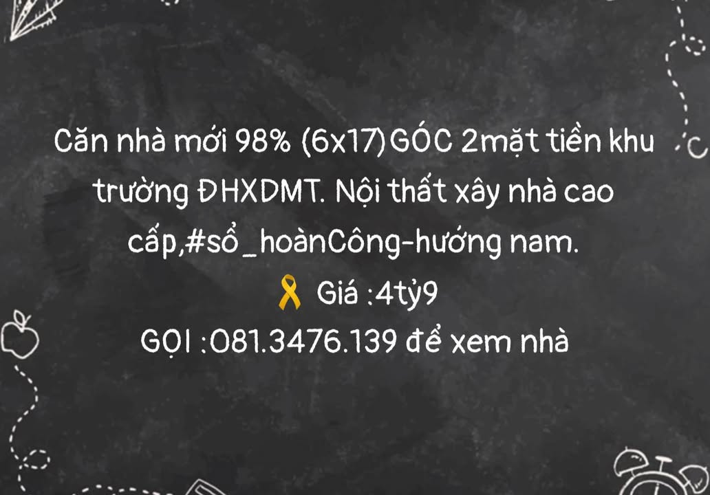 Nhà góc 2 mặt tiền Phường 7, TP Tuy Hoà 102m² giá 4.9 tỷ - Nội thất cao cấp, hiện đại!
