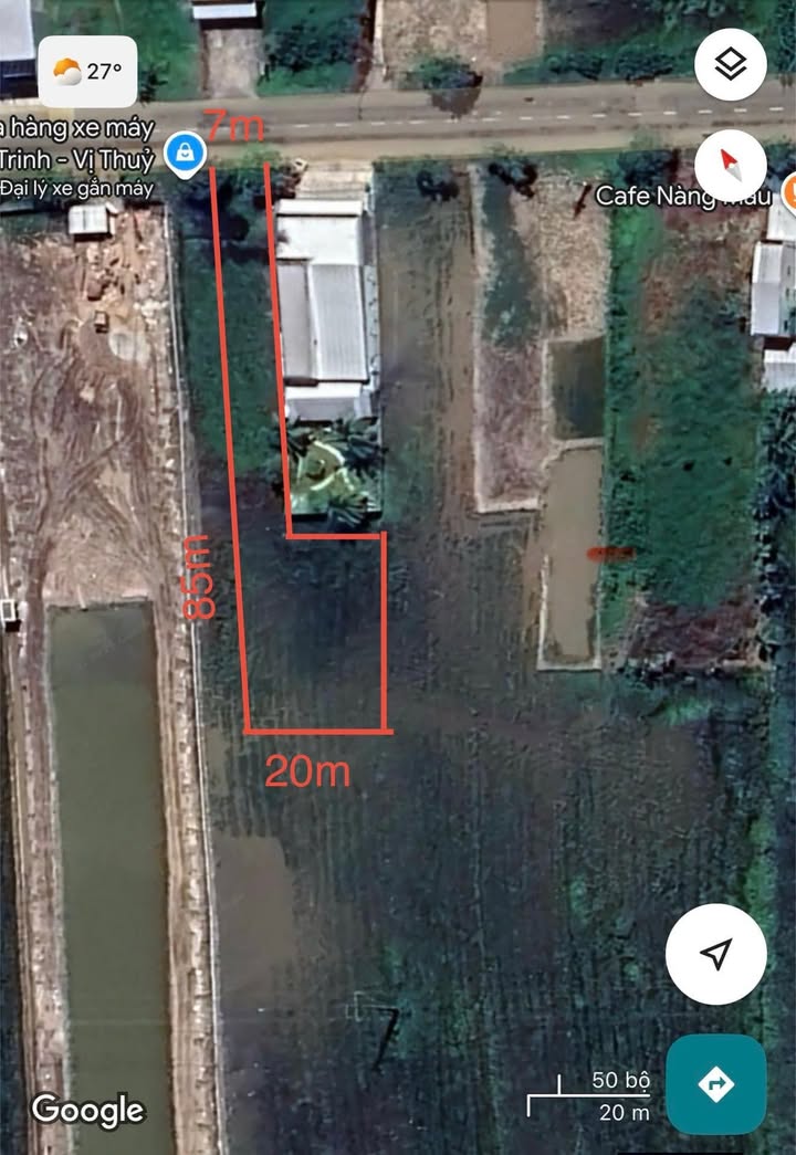 Đất mặt tiền đường 3/2, xã Vị Thủy, 1000m² - Giá chỉ 2 tỷ, hỗ trợ vay ngân hàng!