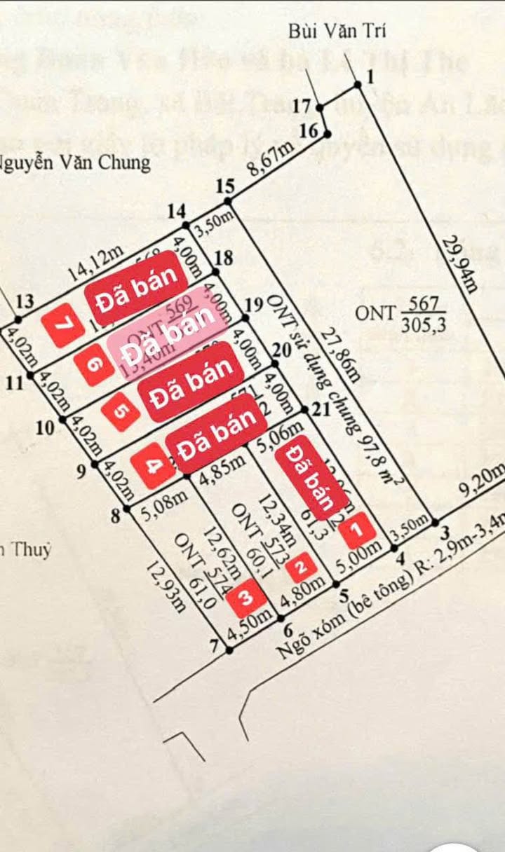 Đất liền kề An Trường, An Lão, Hải Phòng 60m² giá thỏa thuận - An ninh tốt, giao thông thuận lợi!