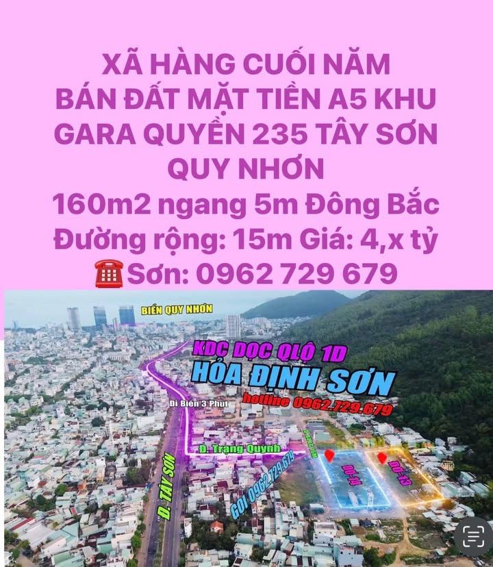 Đất mặt tiền A5 Khu Gara Quyền 160m² giá 4 tỷ - Cơ hội đầu tư tuyệt vời!