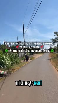 Đất nền mặt tiền Tôn Thất Thuyết, Bảo Lộc 2100m² - Giá tốt cho đầu tư!