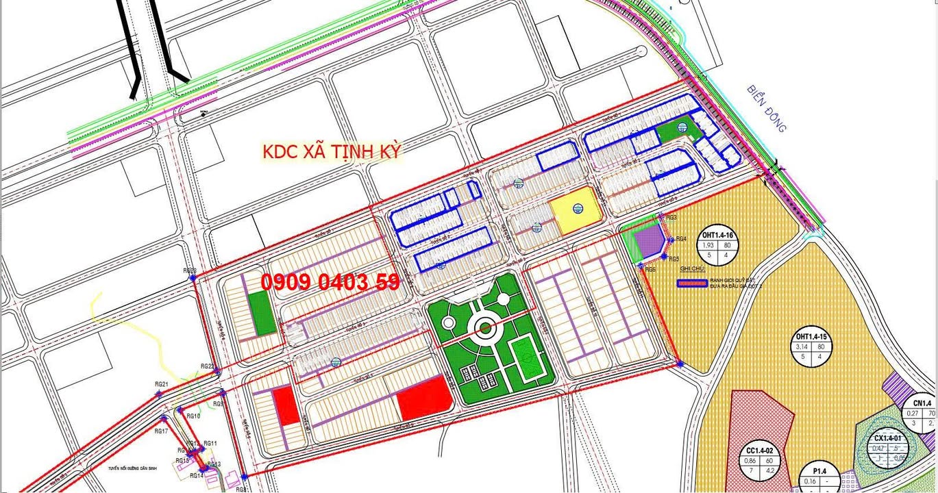 Đất nền lô góc KDC Tịnh Kỳ 172.5m² giá 1.81 tỷ - View sông thoáng mát