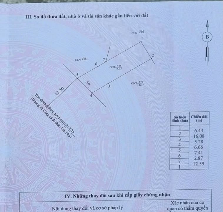 Bán FrontHouse mặt tiền đường nhựa Tam Phú, 139m², giá 1 tỷ - Cơ hội đầu tư tuyệt vời!