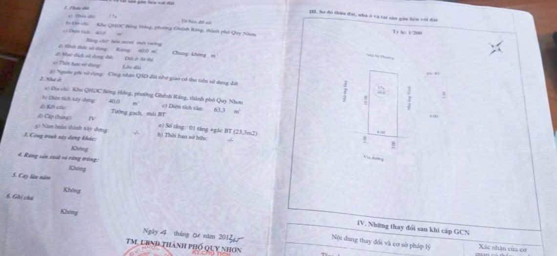 Nhà mặt tiền đường Ghềnh Ráng, 40m² giá 3 tỷ - Kinh doanh thuận lợi!