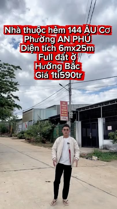 Nhà cấp 4 Hẻm 144 Âu Cơ 150m² giá 1.6 tỷ - Phong thủy đẹp, vào ở ngay!