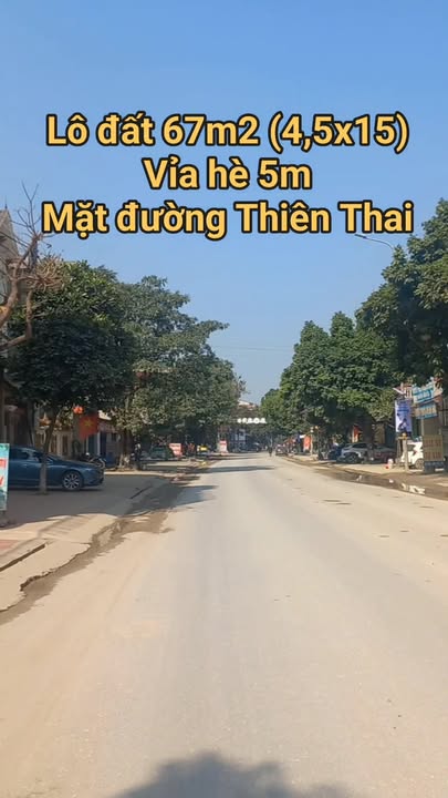 Đất mặt đường Thiên Thai - Thị trấn Gia Bình 67m² giá 4 tỷ - Vị trí vàng kinh doanh thuận lợi!