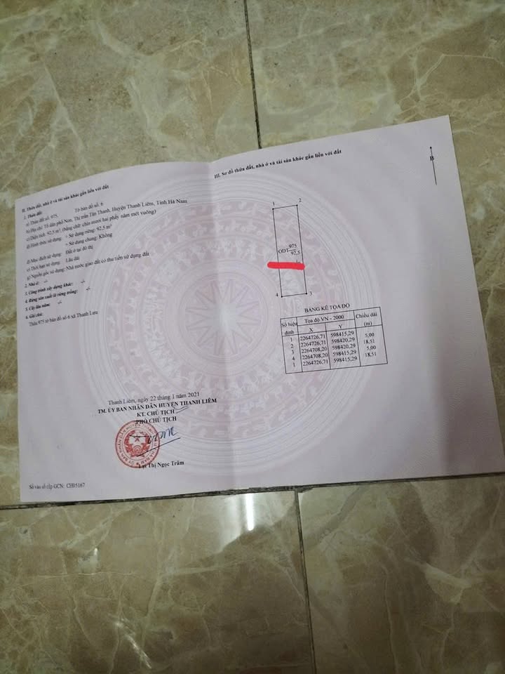 Đất nền Tân Thanh, Kim Bảng 92,5m² giá 2 tỷ - Cơ hội đầu tư không thể bỏ lỡ!