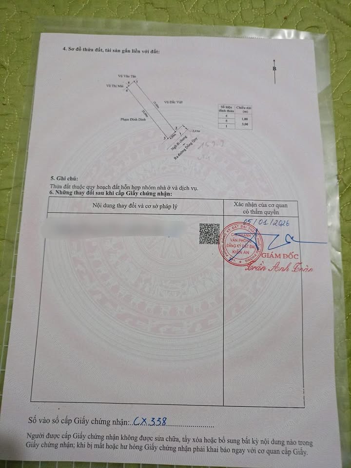 Đất nền Phường Đồng Hòa, Quận Kiến An, 112m² giá 1.69 tỷ - Sổ hồng chính chủ!