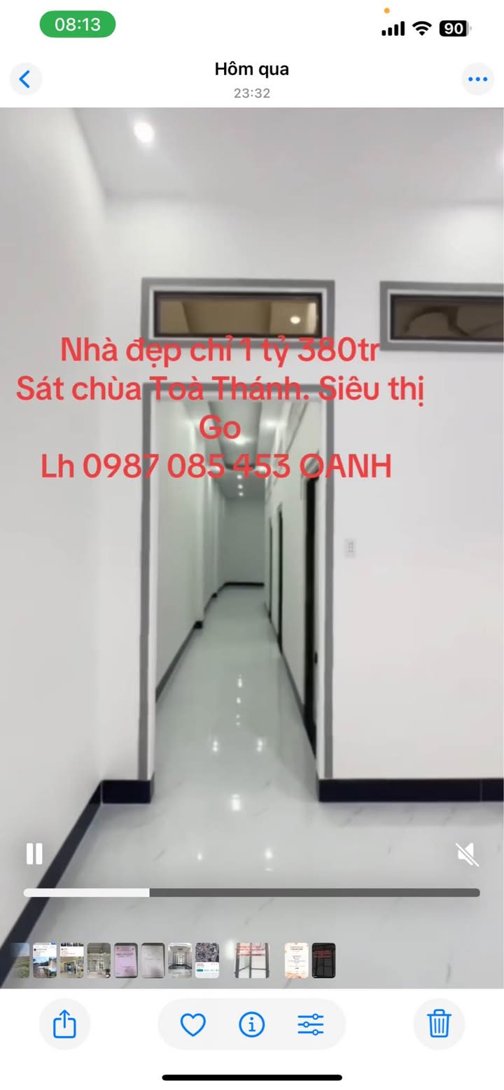 Nhà hẻm Lạc Long Quân, Tây Ninh 110m² giá 1.38 tỷ - Sổ hồng chính chủ, thổ cư 100%!