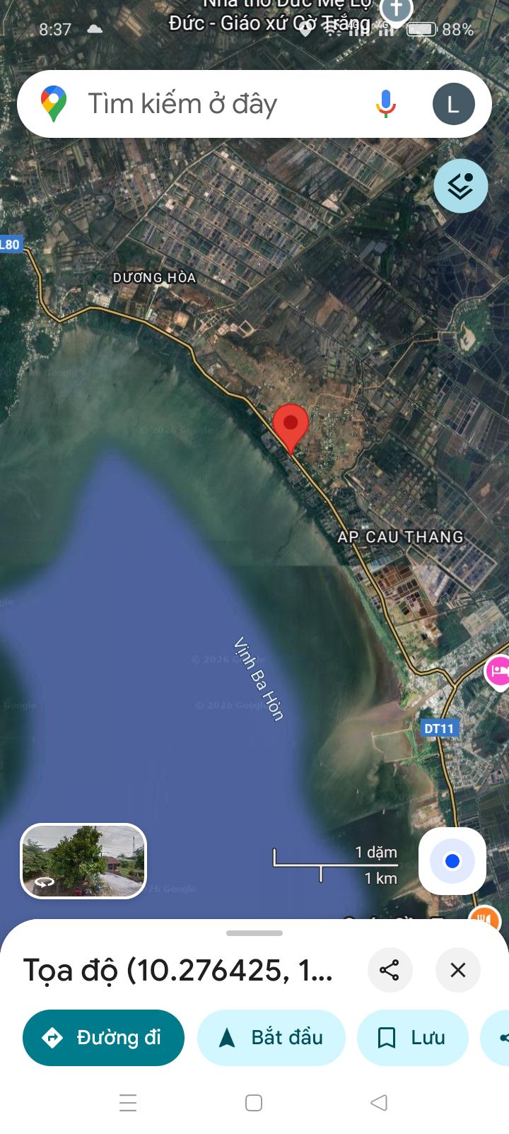 Đất thổ cư 400m² và 30 đất ruộng tại xã Dương Hòa, Kiên Lương - Giá 6.9 tỷ!