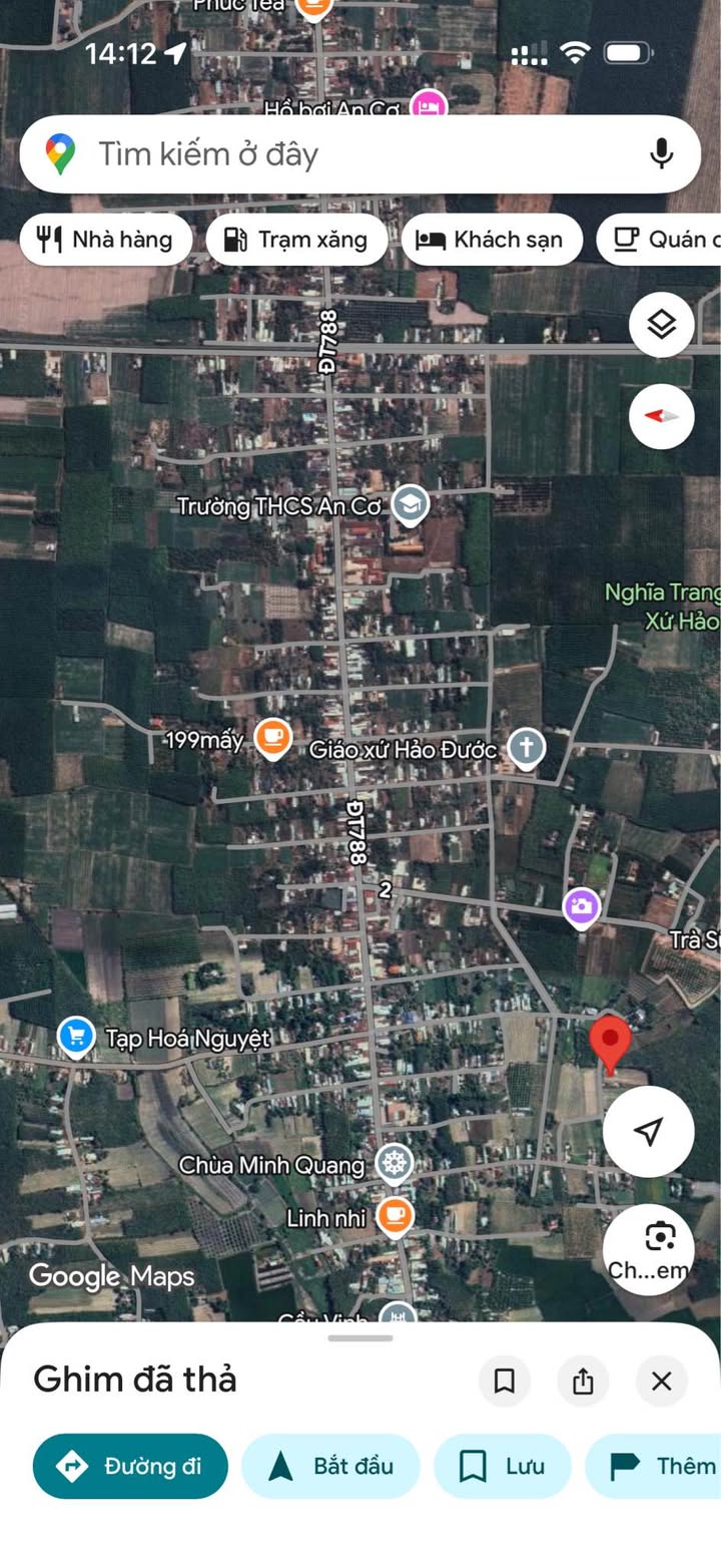 Đất nền 1000m² xã An Cơ, huyện Châu Thành, Tây Ninh - Giá chỉ 200 triệu!