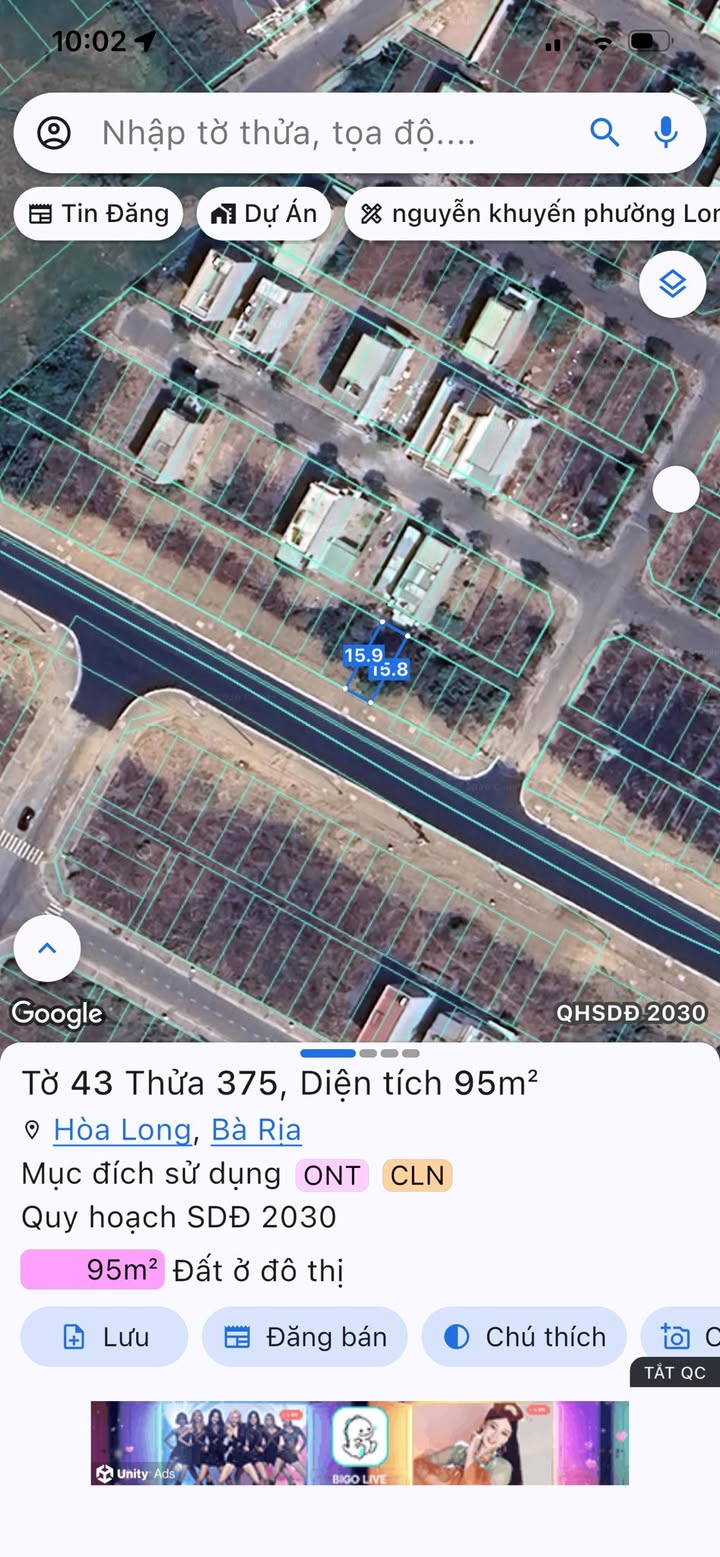 Mặt tiền kinh doanh đường Văn Tiến Dũng, Bà Rịa - 96m² giá 3.55 tỷ - Đầu tư sinh lời ngay!