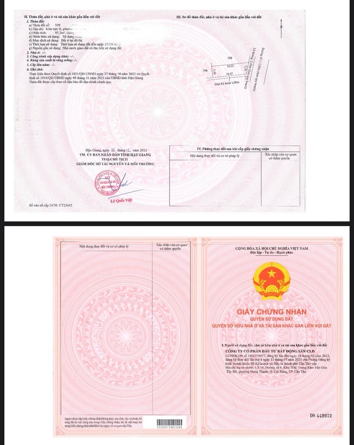 Đất nền Cần Thơ 80m² giá 1.3 tỷ - Sổ hồng chính chủ, pháp lý rõ ràng!