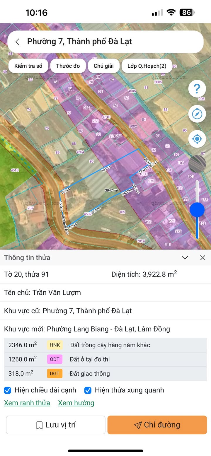 Đất mặt tiền Đường Đa Phú, Đà Lạt 2750m² giá 20 tỷ - Cơ hội đầu tư hấp dẫn!