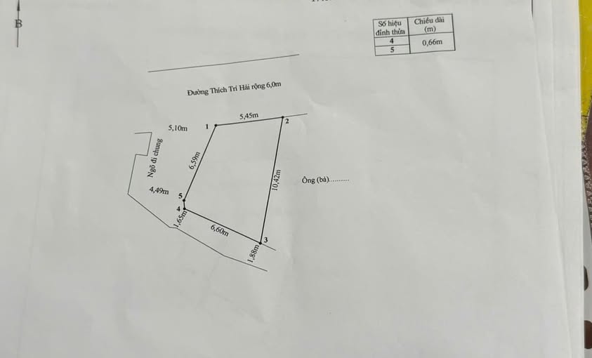 Mặt tiền kinh doanh Đường Mường Thích Trí Hải, Hồ Sen 52m² - Góc 3 mặt thoáng, giá chỉ 4 tỷ!